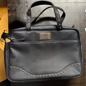 Victoria's Secret Black Studded Cosmetic Bag